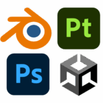 Blender, Substance, Photoshop, Unity