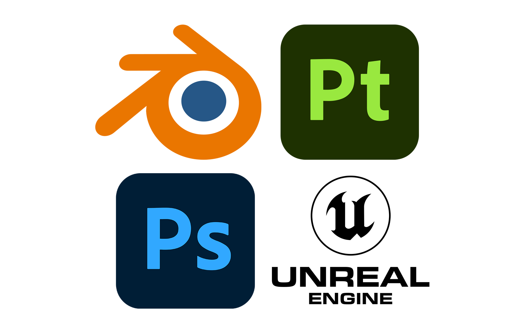 Blender, Substance, Photoshop, UE5